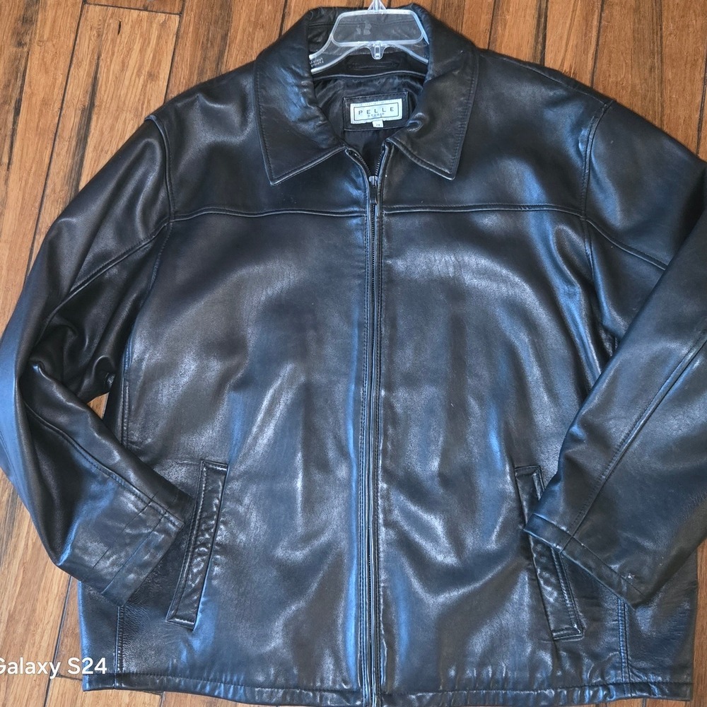 Pelle Studio Women's 2X leather jacket moto Full‎ Zip 3 pockets